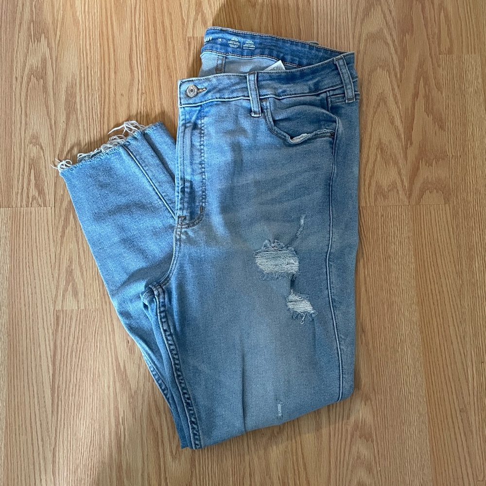 Extra high rise super skinny jeans